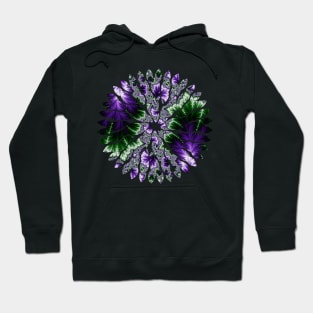 Cosmic Leaves Fractal  Art Hoodie